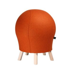 Hocker Sitness Alpine, mit integriertem Gymnastikball, Bezug 75 % Schurwolle, orange Hocker Sitness Alpine, mit integriertem Gymnastikball, Bezug 75 % Schurwolle, orange