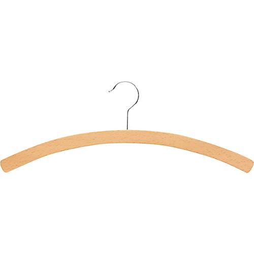 Holz-Einfachbügel Pador-Concep, Buchenholz, Bügelstärke 8 mm, drehbarer Haken, 10 Stück, naturfarben