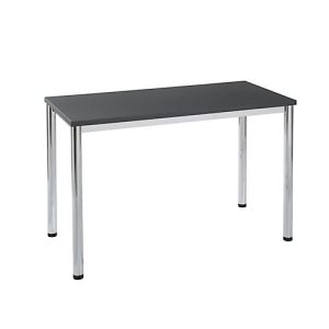 Home Office Tisch Bexxstar, Rechteck, 4-Fuß Rundrohr, B 1200 x T 600 x H 740 mm, schwarz/chromsilber Home Office Tisch Bexxstar, Rechteck, 4-Fuß Rundrohr, B 1200 x T 600 x H 740 mm, schwarz/chromsilber