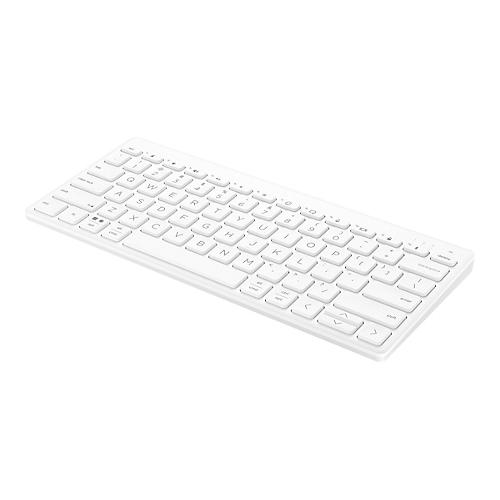 HP 350 Compact Multi-Device - Tastatur - kabellos - Bluetooth 5.2 - Deutsch - weiß
