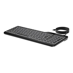 HP 400 – Tastatur – Multi-Device, kompakt, 2-Zonen-Layout, geringer Tastenhub, 12 programmierbare Tasten – hinterleuchtet – USB – QWERTZ HP 400 – Tastatur – Multi-Device, kompakt, 2-Zonen-Layout, geringer Tastenhub, 12 programmierbare Tasten – hinterleuchtet – USB – QWERTZ