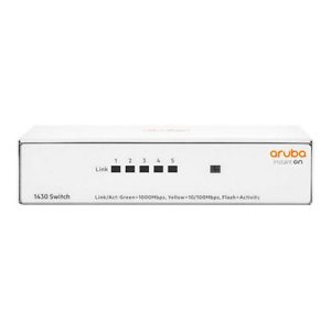 HPE Networking Instant On 1430 5G Switch – Switch – unmanaged – 5 x 10/100/1000 – Desktop, wandmontierbar – BTO HPE Networking Instant On 1430 5G Switch – Switch – unmanaged – 5 x 10/100/1000 – Desktop, wandmontierbar – BTO