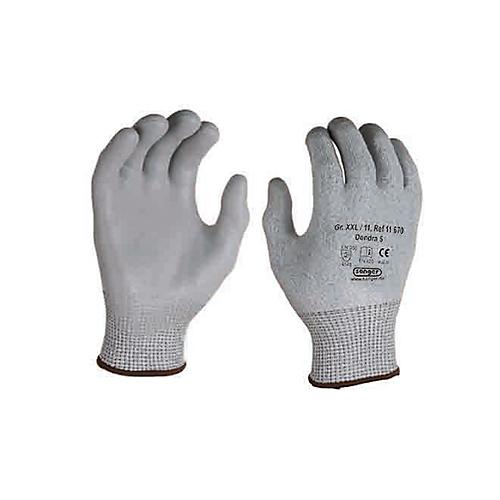 HPPE-Schnittschutz-Strickhandschuh Dondra, mit PU Mikroschaum-Beschichtung, 12 Paar, Größe M