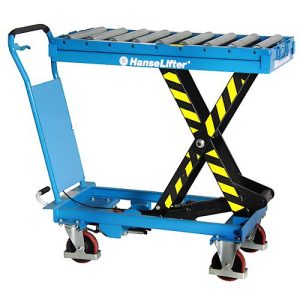 Hubtisch SPSR 500, manuell, Tragkraft 500 kg, inkl. abnehmbarem Rolleraufsatz Hubtisch SPSR 500, manuell, Tragkraft 500 kg, inkl. abnehmbarem Rolleraufsatz