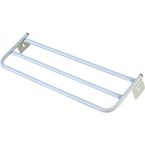 Hutablage für Umkleidebank, Edelstahl, 1500 mm lang Hutablage für Umkleidebank, Edelstahl, 1500 mm lang