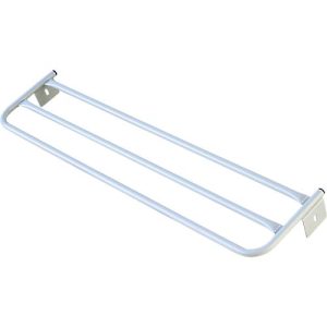 Hutablage für Umkleidebank, Stahl, 1015 mm lang, lichtgrau Hutablage für Umkleidebank, Stahl, 1015 mm lang, lichtgrau