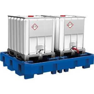 IBC/KTC Station, aus Polyethylen, unterfahrbar, mit Abfüllbereich IBC/KTC Station, aus Polyethylen, unterfahrbar, mit Abfüllbereich