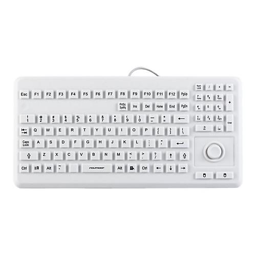 InduKey InduProof Advanced TKG-104-MB-IP68-VESA-GREY - Tastatur - mit Touchpad - USB - USA - Grau