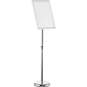 Infoständer Durable, mit DIN A3 Klapprahmen, Hoch- & Querformat, höhenverstellbar, Aluminium & Polystyrol, silber Infoständer Durable, mit DIN A3 Klapprahmen, Hoch- & Querformat, höhenverstellbar, Aluminium & Polystyrol, silber