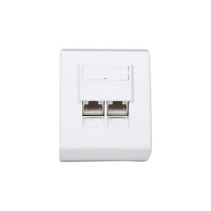 Intellinet Cat5e Aufputzdose, 2-Port, FTP, Weiß – Installationskasten Netzwerkoberfläche – CAT 5e – FTP – weiß – 2 Ports Intellinet Cat5e Aufputzdose, 2-Port, FTP, Weiß – Installationskasten Netzwerkoberfläche – CAT 5e – FTP – weiß – 2 Ports