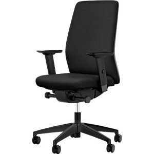 Interstuhl Bürostuhl AIMis1, mit Armlehnen, Synchronmechanik, Flachsitz, schwarz/schwarz Interstuhl Bürostuhl AIMis1, mit Armlehnen, Synchronmechanik, Flachsitz, schwarz/schwarz