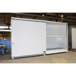 Isolierter Regalcontainer BAUER CEH 59-2 IBC, Stahl, Schiebetor, B 6440 x T 1550 x H 3510 mm, weiß Isolierter Regalcontainer BAUER CEH 59-2 IBC, Stahl, Schiebetor, B 6440 x T 1550 x H 3510 mm, weiß