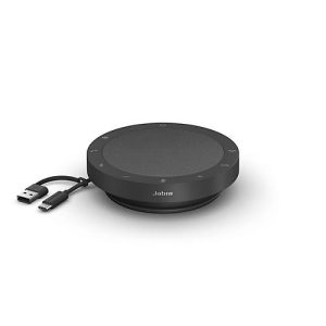 Jabra Speak2 55 Freisprechlösung für Konferenzen, 4 Mikrofone, MS-Teams optimiert, kabellos, USB-C/ -A-Anschluss, Bluetooth, dunkelgrau Jabra Speak2 55 Freisprechlösung für Konferenzen, 4 Mikrofone, MS-Teams optimiert, kabellos, USB-C/ -A-Anschluss, Bluetooth, dunkelgrau