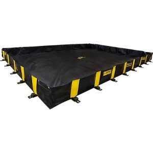 Justrite Leckage Faltwanne, befahrbar, H 3050 x B 5080 mm, bis 7230 L, schwarz Justrite Leckage Faltwanne, befahrbar, H 3050 x B 5080 mm, bis 7230 L, schwarz