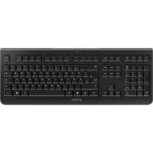 Kabellose Tastatur CHERRY KW 3000, QWERTZ, bis 10 m, USB, inkl. Nummern- & Cursorblock, schwarz