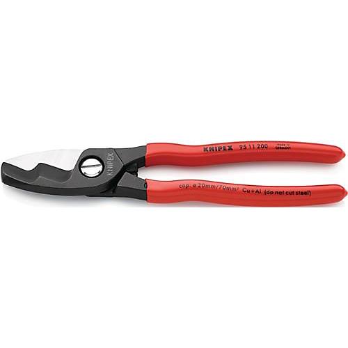 Kabelschere L.200mm Ku.-Überzug KNIPEX