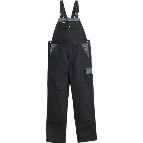 KANSAS® Latzhose Color, schwarz/grau, Gr. 52