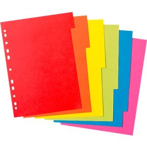 Kartonregister Herlitz, A4, blanko Taben, Euro-Lochung, Recycling-Karton, 1 Satz 6-teilig mit 6 Farben Kartonregister Herlitz, A4, blanko Taben, Euro-Lochung, Recycling-Karton, 1 Satz 6-teilig mit 6 Farben