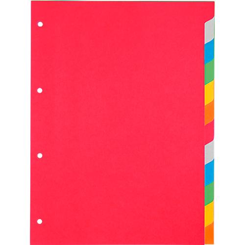 Kartonregister Schäfer Shop Select, 1er Pack, 4-fach Lochung, 160 g/qm Recyclingkarton, 12-teilig