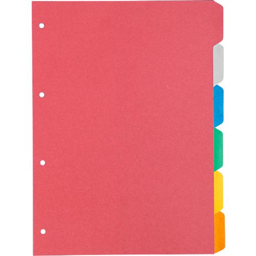Kartonregister Schäfer Shop Select, 1er Pack, 4-fach Lochung, 160 g/qm Recyclingkarton, 6-teilig