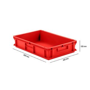 Kasten im EURO-Maß EF 6120, 23,3 l, rot Kasten im EURO-Maß EF 6120, 23,3 l, rot