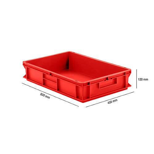 Kasten im EURO-Maß EF 6120, 23,3 l, rot