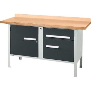 Kastenwerkbank Schäfer Shop Select PWi 150-3, Buche Multiplexplatte, bis 750 kg, B 1500 x T 700 x H 840 mm, Anthrazit Kastenwerkbank Schäfer Shop Select PWi 150-3, Buche Multiplexplatte, bis 750 kg, B 1500 x T 700 x H 840 mm, Anthrazit