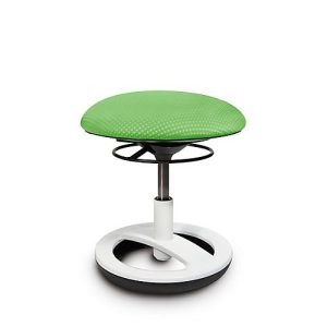 Kinderhocker TOPSTAR Sitness Bobby, f. bewegliches Sitzen, höhenverstellbar, TPU-Sohle, m. Design-Standfußring, grün