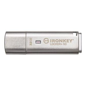 Kingston IronKey Locker+ 50 – USB-Flash-Laufwerk – verschlüsselt – 32 GB – USB 3.2 Gen 1 Kingston IronKey Locker+ 50 – USB-Flash-Laufwerk – verschlüsselt – 32 GB – USB 3.2 Gen 1