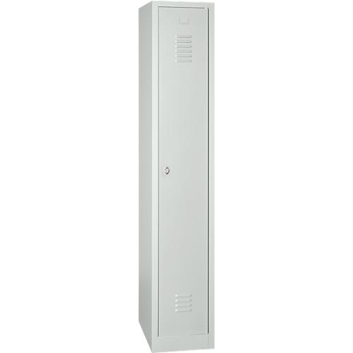 Kleiderspind, 1 Tür, B 415 x T 500 x H 1800 mm, Drehriegelverschluss, lichtgrau