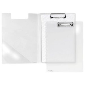 Klemmbrett-Mappe A4, Klemme mit Kunststoffecken, Dreiecks-Klarsichttasche innen, PP, transparent matt Klemmbrett-Mappe A4, Klemme mit Kunststoffecken, Dreiecks-Klarsichttasche innen, PP, transparent matt