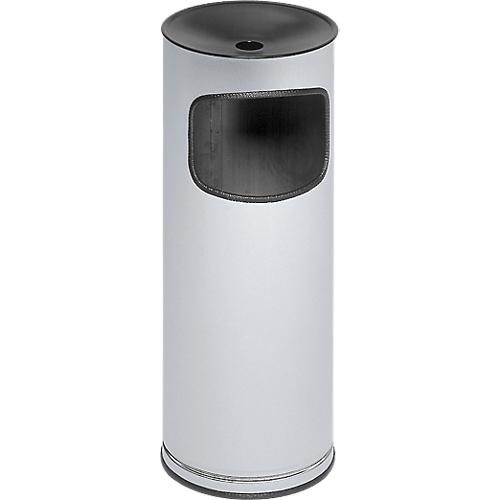 Kombi-Ascher VAR, rund, 17 l, für Innen & Außen, mit Sieb & Kantenschutz, Ø 250 x H 610 mm, Stahlblech, Edelstahl