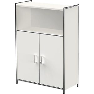 Kombischrank Toledo, mit Sichtrückwand, abschließbar, 3 OH, 1 Fach, B 800 x T 380 mm, weiß Kombischrank Toledo, mit Sichtrückwand, abschließbar, 3 OH, 1 Fach, B 800 x T 380 mm, weiß