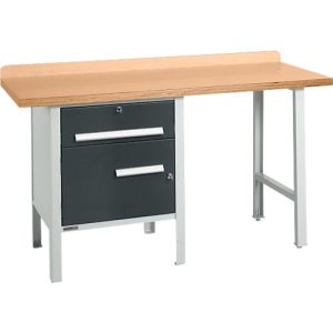 Kombiwerkbank Schäfer Shop Select PWi 150-2, Buche Multiplexplatte, bis 750 kg, B 1500 x T 700 x H 840 mm, Anthrazit Kombiwerkbank Schäfer Shop Select PWi 150-2, Buche Multiplexplatte, bis 750 kg, B 1500 x T 700 x H 840 mm, Anthrazit