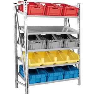 Komplettregal R 7000, 5 schräge Fachebenen, T 600 x B 1283 mm Komplettregal R 7000, 5 schräge Fachebenen, T 600 x B 1283 mm