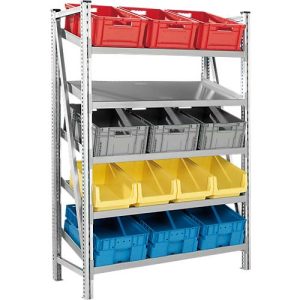 Komplettregal R 7000, 5 schräge Fachebenen, T 800 x B 1283 mm Komplettregal R 7000, 5 schräge Fachebenen, T 800 x B 1283 mm