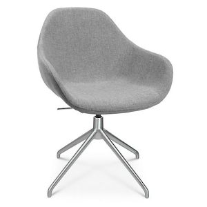 Konferenzsessel Topstar Sitness Life 2.0, dreh-/sitzhöhenverstellbar, Armlehnen, B 450 x T 390 x H 440-470 mm, 4-Fußgestell, Alu matt & Stoff, h.grau Konferenzsessel Topstar Sitness Life 2.0, dreh-/sitzhöhenverstellbar, Armlehnen, B 450 x T 390 x H 440-470 mm, 4-Fußgestell, Alu matt & Stoff, h.grau