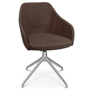 Konferenzsessel Topstar Sitness Life 2.1, dreh-/sitzhöhenverstellbar, Armlehnen, B 350-480 x T 460 x H 460-490 mm, 4-Fußgestell, Alu matt & Stoff, d.braun Konferenzsessel Topstar Sitness Life 2.1, dreh-/sitzhöhenverstellbar, Armlehnen, B 350-480 x T 460 x H 460-490 mm, 4-Fußgestell, Alu matt & Stoff, d.braun