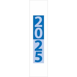 Korsch Wandkalender 2025 Compact, Kalendarium in Deutsch, B 118 x H 50 mm, blau Korsch Wandkalender 2025 Compact, Kalendarium in Deutsch, B 118 x H 50 mm, blau