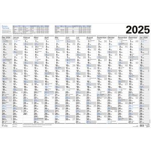 Korsch Wandtimer 2025, Jahresplaner, 14 Monate, mit Ferienterminen, B 970 x H 670 mm Korsch Wandtimer 2025, Jahresplaner, 14 Monate, mit Ferienterminen, B 970 x H 670 mm