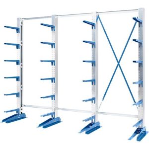 Kragarmregal KRM, einseitig, 2000x3000x400 Kragarmregal KRM, einseitig, 2000x3000x400