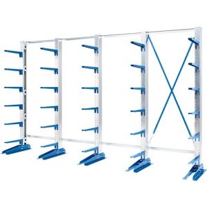 Kragarmregal KRM, einseitig, 2500x4000x500 Kragarmregal KRM, einseitig, 2500x4000x500