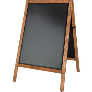 Kundenstopper update displays MULTI, für Innen & Außen, A1 Hochformat, 2-seitig, Magnetfolie, Kreidetafel, Buchenholz, B 704 x T 750 x H 1150 mm Kundenstopper update displays MULTI, für Innen & Außen, A1 Hochformat, 2-seitig, Magnetfolie, Kreidetafel, Buchenholz, B 704 x T 750 x H 1150 mm
