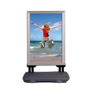 Kundenstopper WindPro, DIN A0, silber Kundenstopper WindPro, DIN A0, silber