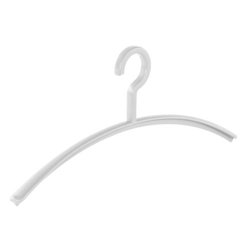 Kunststoff-Kleiderbügel Pador-Concept Rom, schmutzhemmende Oberfläche, 10 Stück, weiß