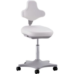 Labordrehstuhl Labster 9103, Kunstleder, Skai weiß Labordrehstuhl Labster 9103, Kunstleder, Skai weiß