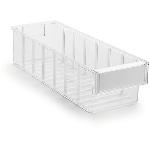Lagerschublade Serie 4015, transparent, L 400 x B 132 x H 100 mm, 3,2 L