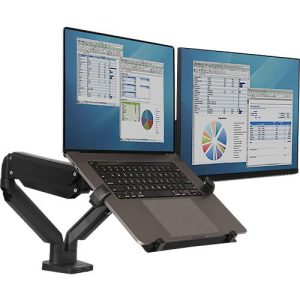 Laptop-Halterung für Monitorarme Fellowes®, universell für 1 Notebook bis 17′ & bis 4,5 kg, ergonomisch, zu 97 % recycelbar, schwarz Laptop-Halterung für Monitorarme Fellowes®, universell für 1 Notebook bis 17′ & bis 4,5 kg, ergonomisch, zu 97 % recycelbar, schwarz