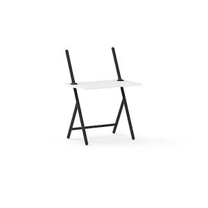 Laptop Tisch scala, ideal für das Home Office, höhenverstellbar, klappbar, 4-Fuß-Gestell, L 1000 x B 800 x H 1400 mm, graphitschwarz RAL 9011/weiß Laptop Tisch scala, ideal für das Home Office, höhenverstellbar, klappbar, 4-Fuß-Gestell, L 1000 x B 800 x H 1400 mm, graphitschwarz RAL 9011/weiß