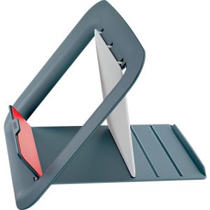 Laptopständer Leitz Ergo Cosy, für Laptops von 13′ bis 17′, höhenverstellbar, faltbar, B 312 x T 247 x H 50 mm, grau